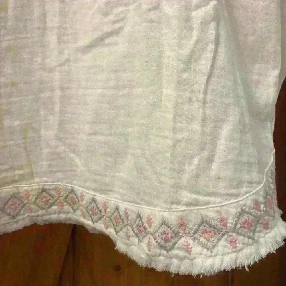 Johnny Was For Sundance Joanne Gauze Embroidered Blouse -Boho. Size Small - Picture 2 of 9